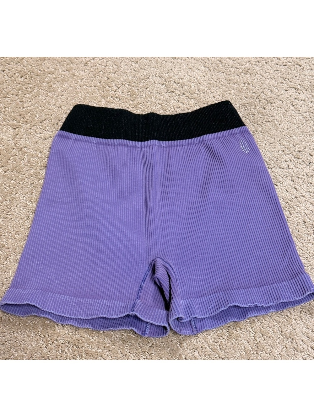 Free People Movement Purple Ribbed Seamless Shorts XS